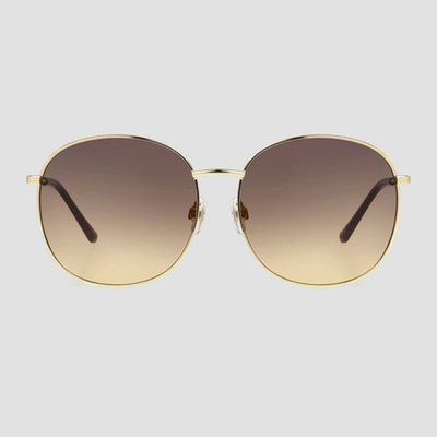 Women's Oversized Metal Round Sunglasses