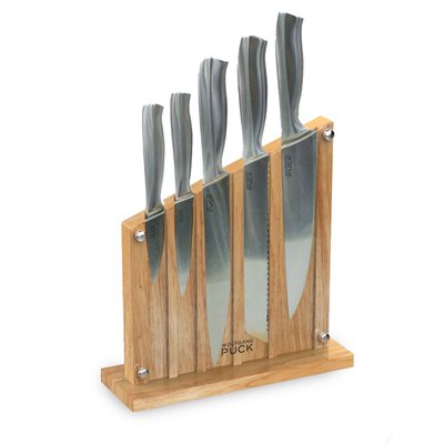 6-Piece Stainless Steel Knife Set with Knife Block