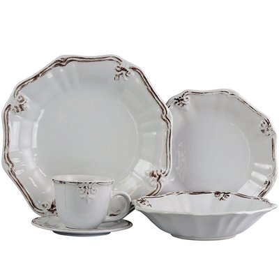 Fleur De Lys Piece Dnerware Set