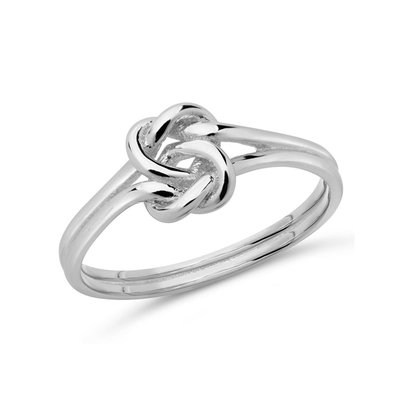 Sterling Silver Intricate Knot Ring