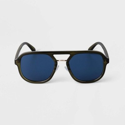 Men's Plastic Retro Aviator Sunglasses