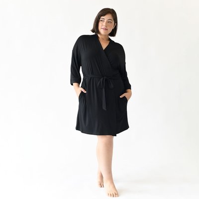 Women's Serenity Silk Kimono Short Robe