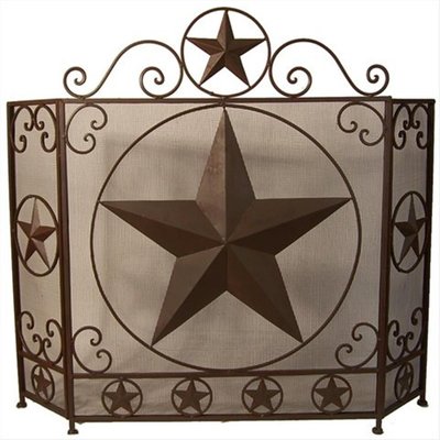 Deleon Collections  Metal Star Fire Place Screen