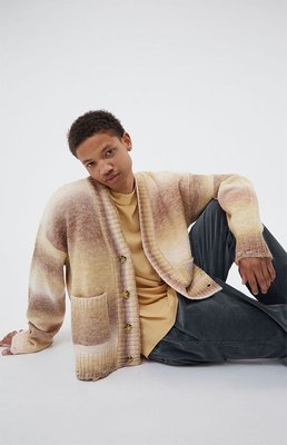 Pacsun Mens Ombre Cropped Cardigan