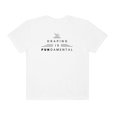 Draping is Fundamental Gender Neutral Relaxed Cotton T
