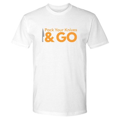 Top Chef Pack Your Knives And Go Adult Short Sleeve T-shirt