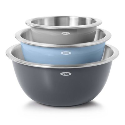 Oxo 3pc Insulated Stainless Steel Mixing Bowl Set