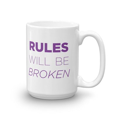 Vanderpump Rules, Rules Will Be Broken White Mug