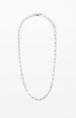 Pacsun Mens Paperclip Chain Necklace