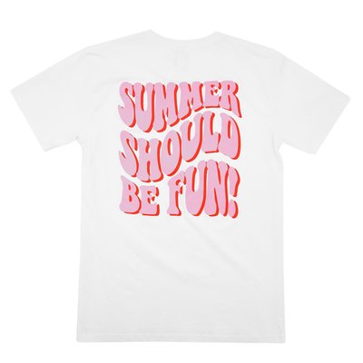 Summer Should Be Fun T-shirt - White