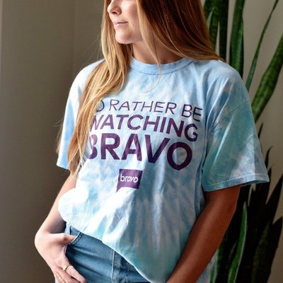 Rather Be Watching Bravo Tie-dye Short Sleeve T-shirt