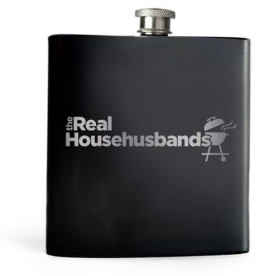 The Real Househusbands Logo Laser Engraved Flask